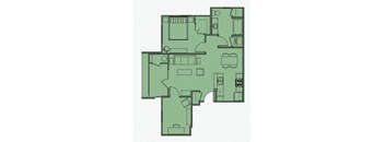 1 bed 1 bath D at Esplanade District Apartments, Arkansas