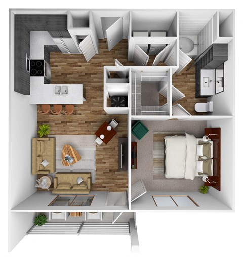 Evergreen Floor Plan  at City Place, Memphis, TN, 38125