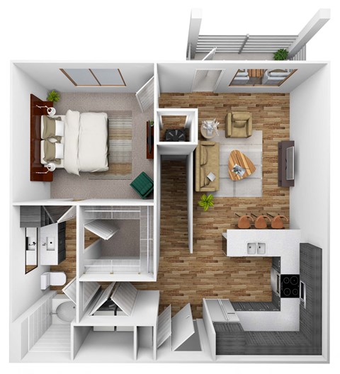 our apartments showcase a flexibility with regard to furniture and decor  at City Place, Tennessee