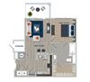 A1C Floor Plan A1C Floor Plan at Fifth Street Place Apartments, Virginia
