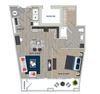 A1F Floor Plan A1F Floor Plan at Fifth Street Place Apartments, Charlottesville