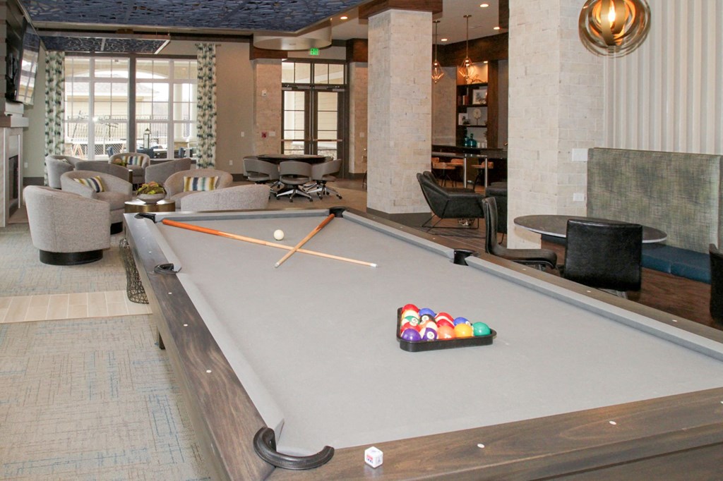 Billiards at Fifth Street Place Apartments, Charlottesville, Virginia