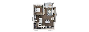 a 1 bedroom floor plan  the residences at sawmill estates