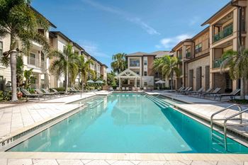 Swimming at Park Place Oviedo Apartments, Oviedo, Florida