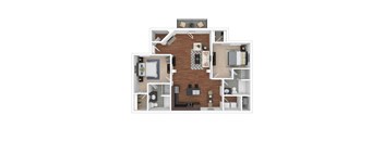 2 bed 2 bath  at Arlo Luxury homes Apartments, Little Rock