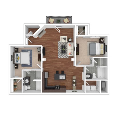2 bed 2 bath  at Arlo Luxury homes Apartments, Little Rock