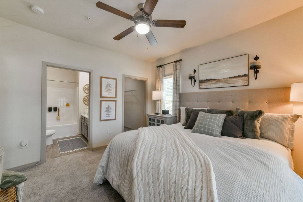 Master Bedroom Feels Large and Spacious with Impressive High Ceilings and Large Walk-In Closets at Ashby at Ross Bridge, Hoover, AL 