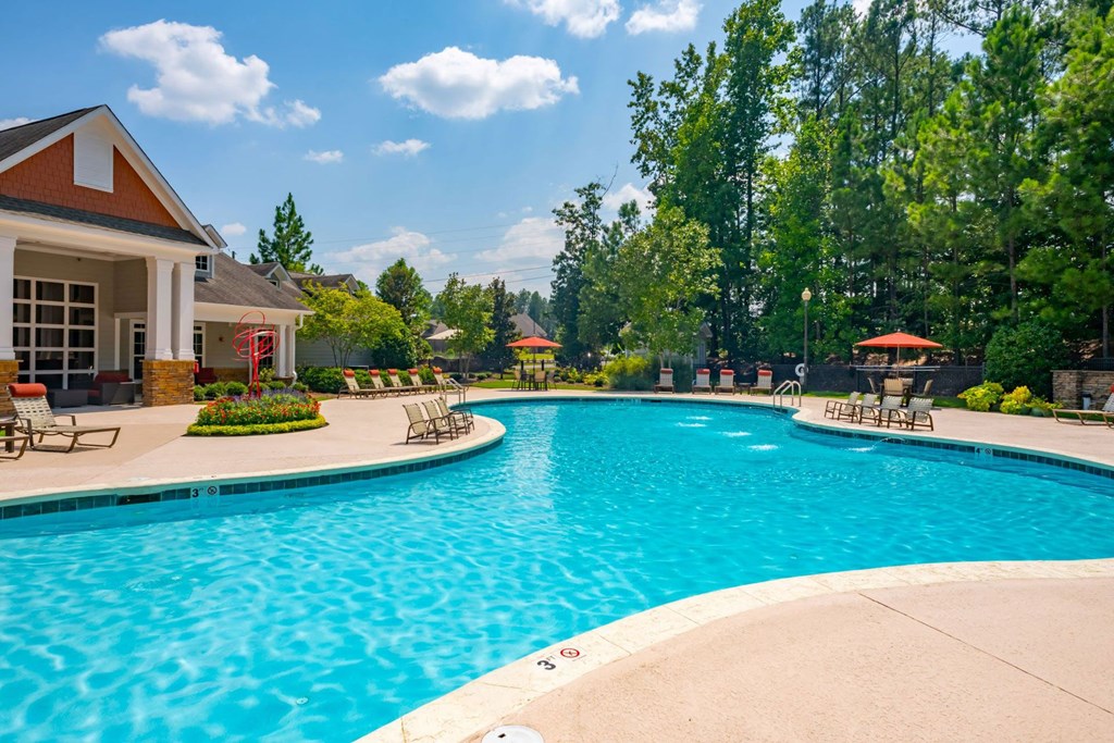 Resort-Inspired Saline Swimming Pool with Lounge Chairs and WiFI Hotspot at Ashby at Ross Bridge, Hoover, AL