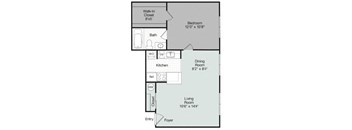1 bed 1 bath at Brightwaters Apartments, Little Rock, AR,72202