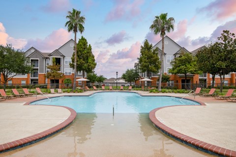 Pool Area at The Fenwick Apartment Homes, Humble