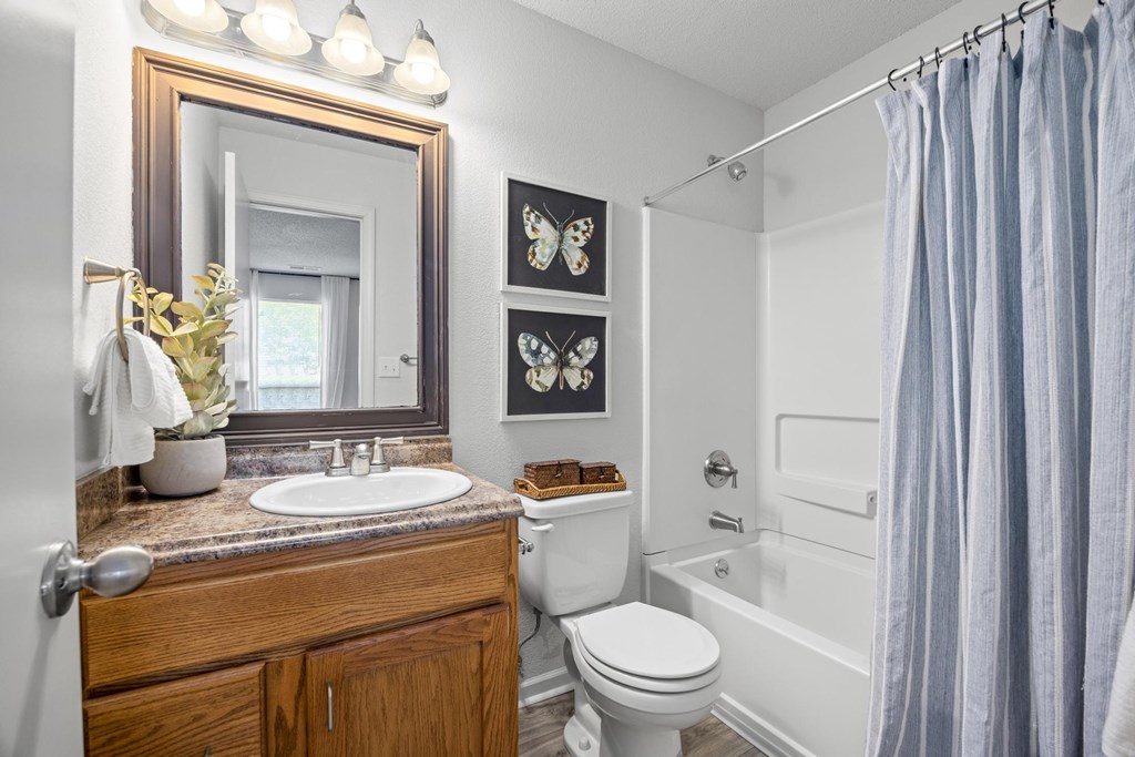 Model Bathroom at Pointe Royal, Overland Park, KS