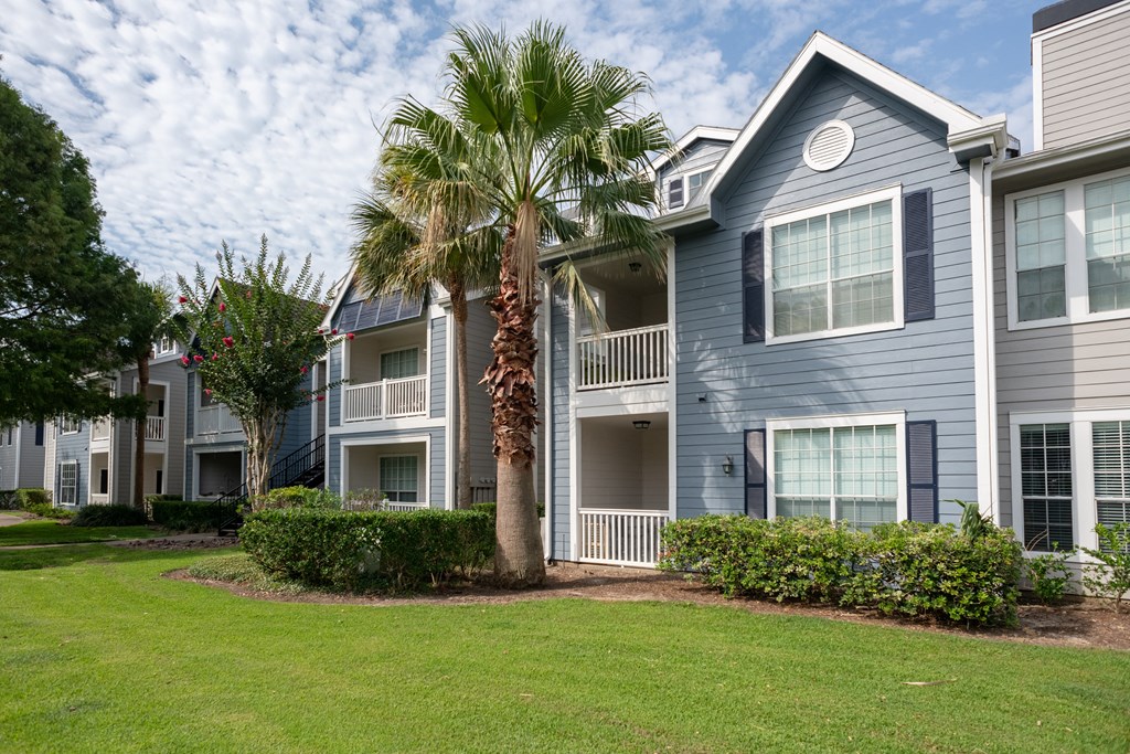 Building exterior at The Moorings, League City, 77573