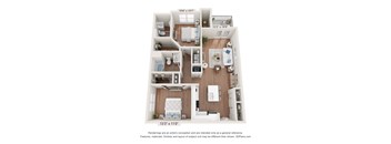 B1 Floor Plan at The One at Spartanburg, Spartanburg, SC