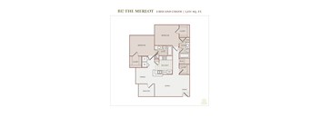 B1 Floor Plan at The Vineyards Apartments, Germantown, TN