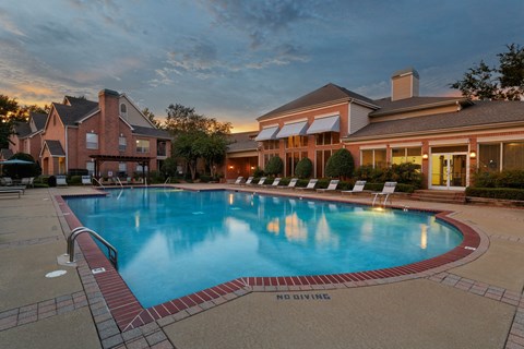 Blue Cool Swimming Pool at The Vineyards Apartments, Germantown, TN, 38138