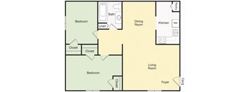 Goji 2Bed 1Bath at Kiwi Goji Apartments, Memphis