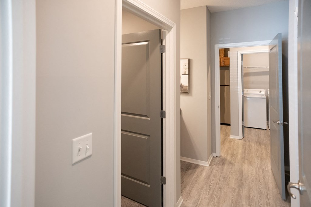 Hallway in Model Apt at Grand Island Apartments, Memphis, TN
