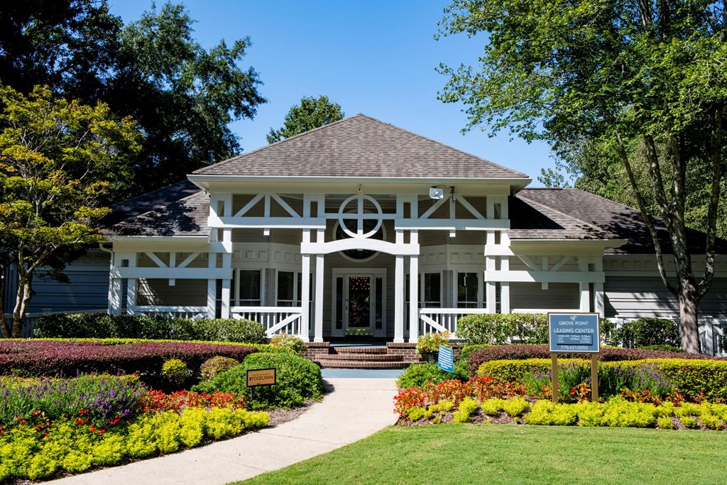 Exterior of Leasing Office at Grove Point, Norcross, 30093