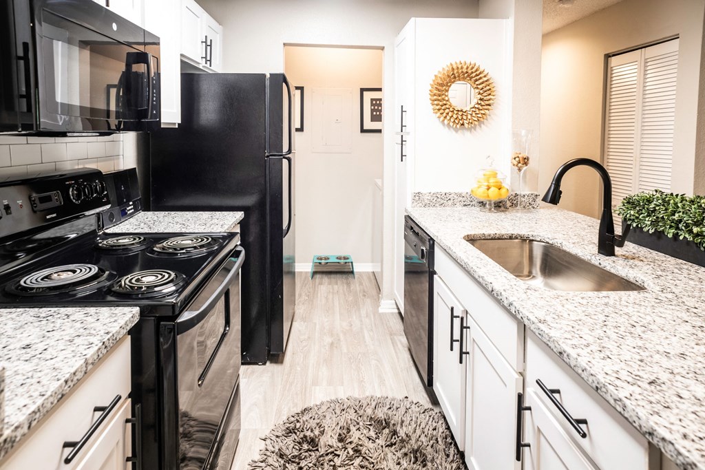 Modern Kitchen with Laundry Room at Grove Point, Norcross, 30093