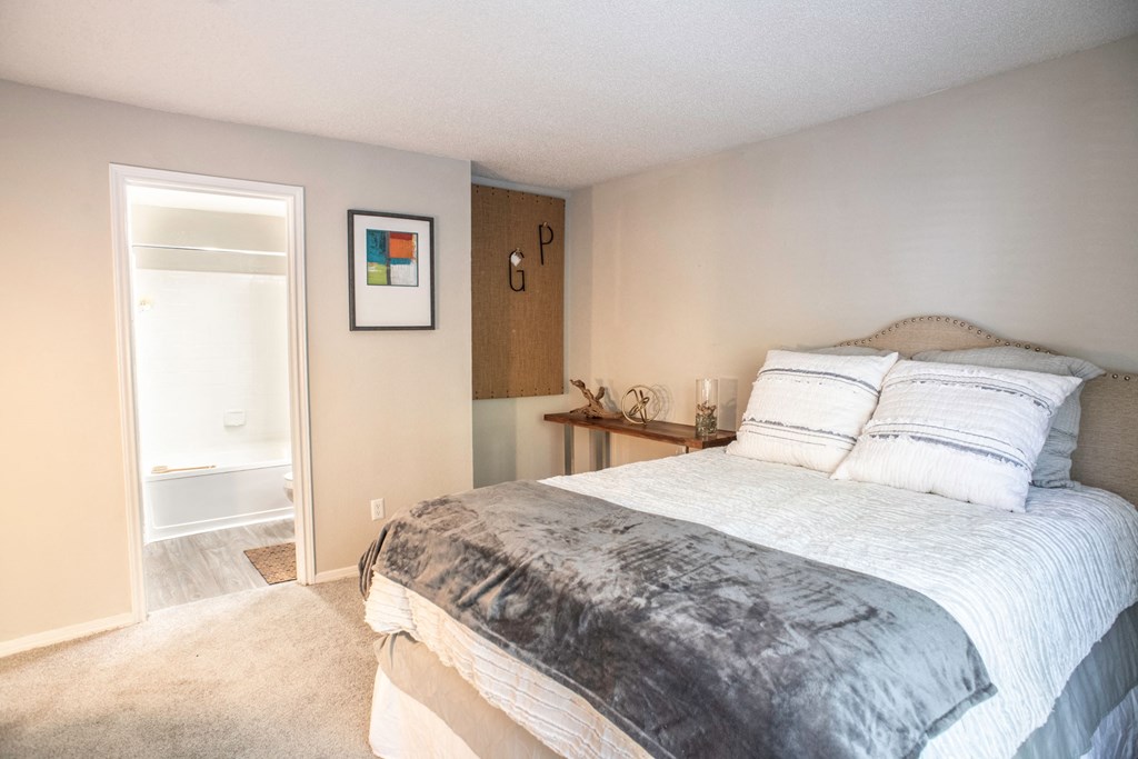 Main Bedroom with Attached Bathroom at Grove Point, Norcross, Georgia