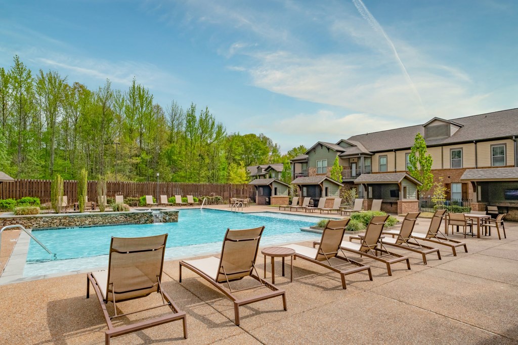 Resort Style Pool and Sundeck located at Hall Creek Apts in Arlington, TN 38002