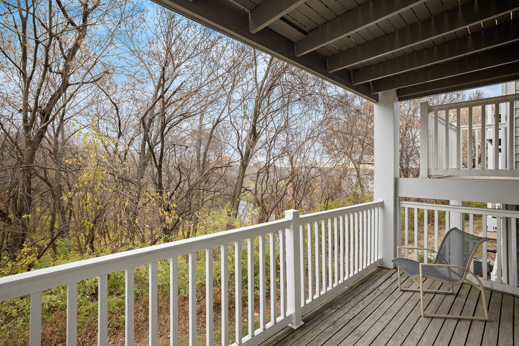 Spacious Balcony at Hampton Woods, Shawnee, KS