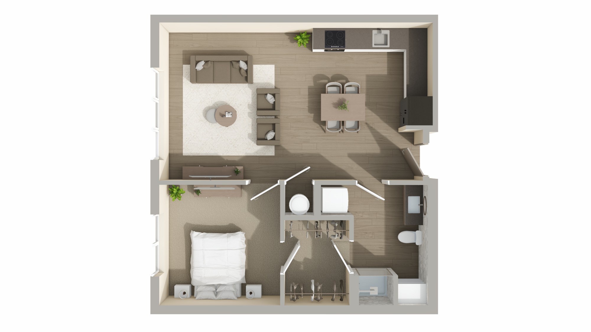 A8 Floor Plan at Conwood Flats Apartments, Tennessee