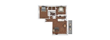 B1 Floor Plan at Iris Luxury Apartments, Memphis, TN