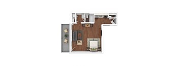 S02 Floor Plan at Iris Luxury Apartments, Tennessee, 38105