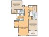 Parkside D Floor Plan Parkside D Floor Plan at The Residences at Park Place, Leawood, Kansas