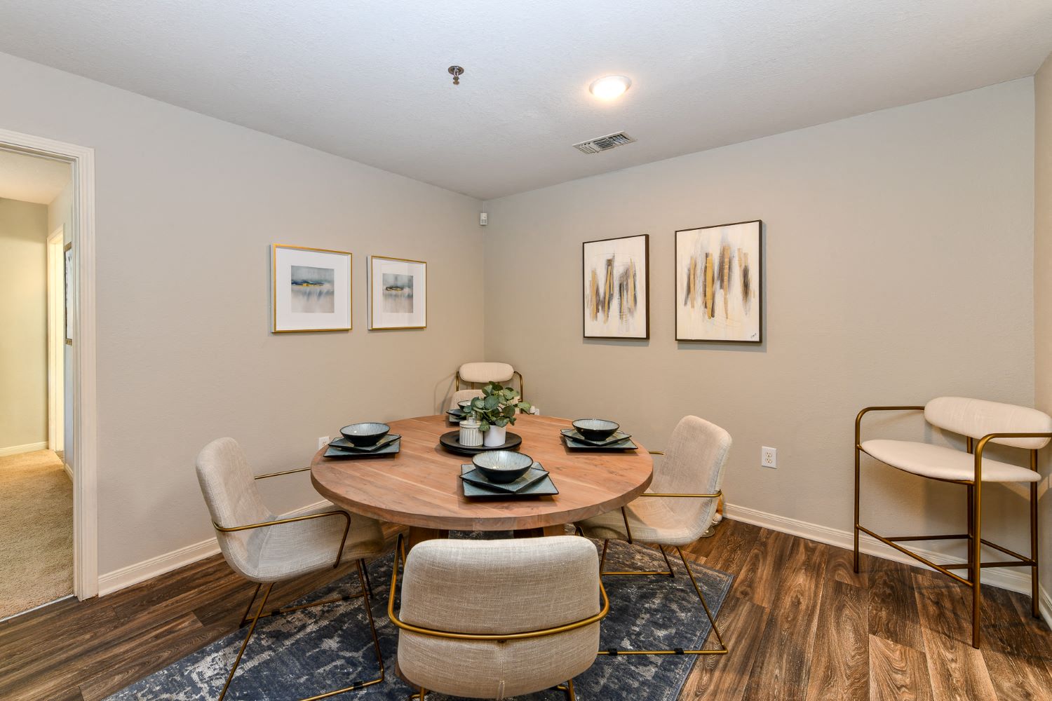 dining room at Lake Cameron, Apex, North Carolina