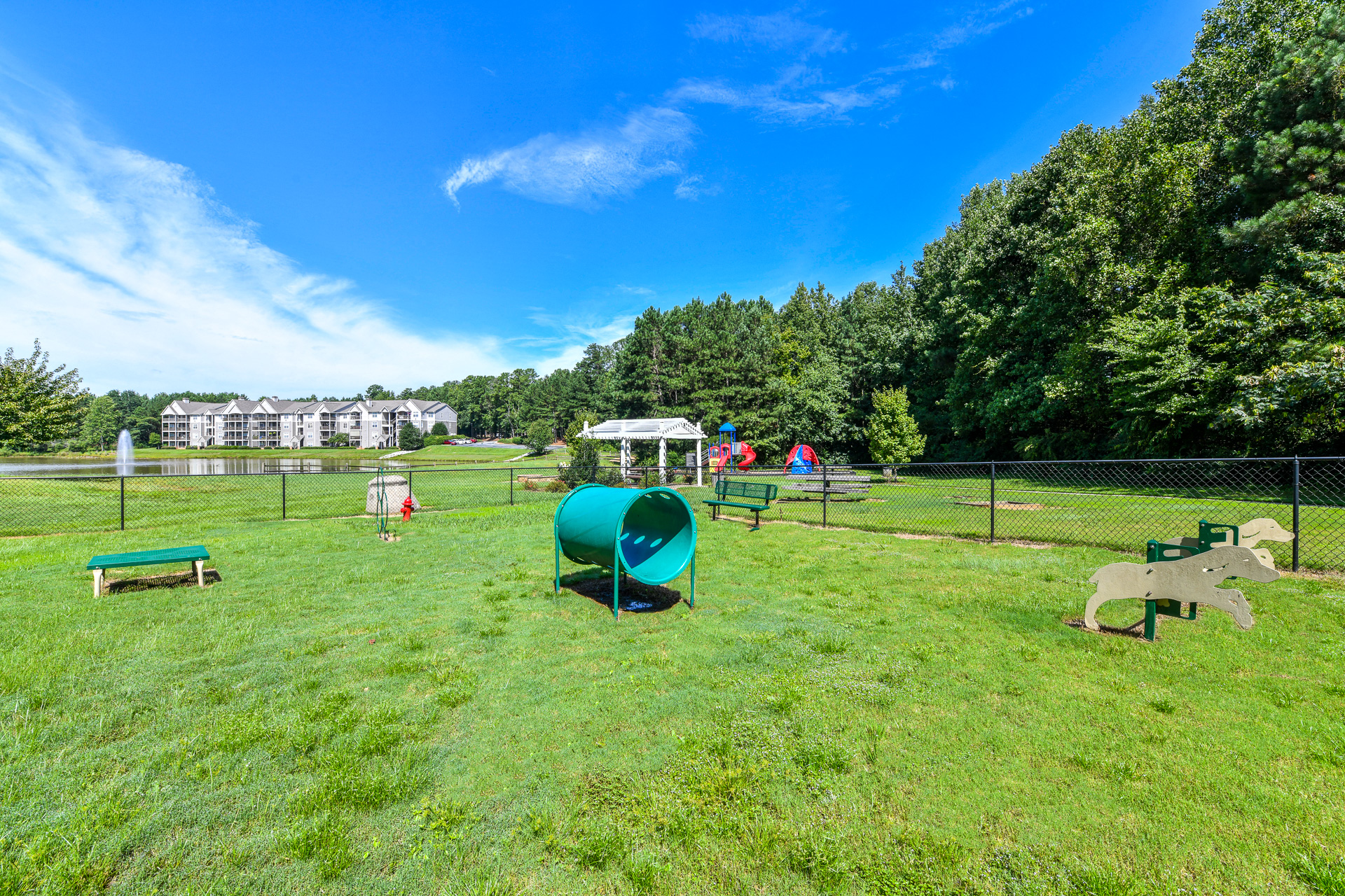 Pet park at Lakeside at Arbor Place, Douglasville