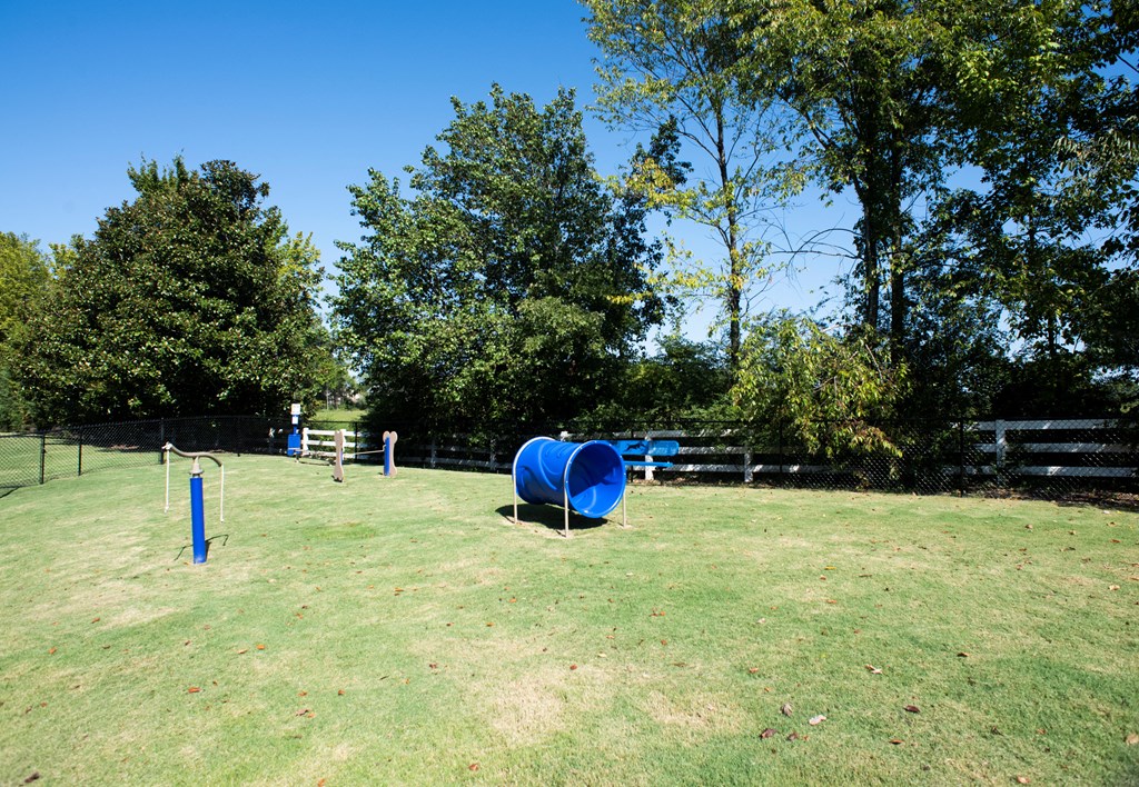 Large Dog Park with Agility Equipment at Legacy Farm located in Collierville, TN 38017