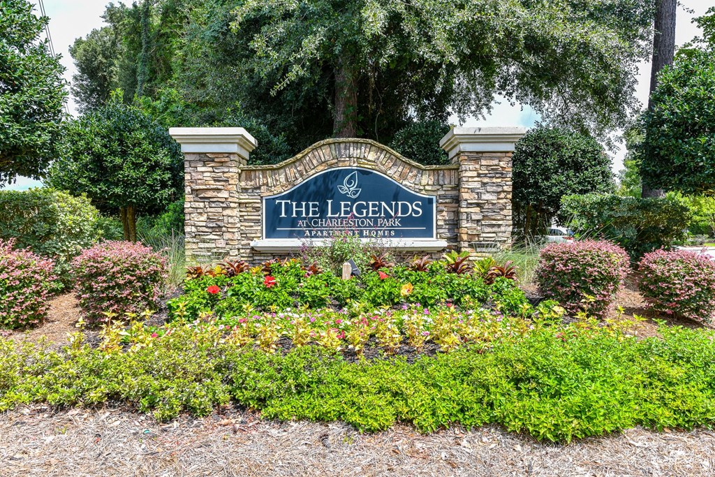 Community Monument Sign at Legends at Charleston Park Apartments, North Charleston, SC, 29420