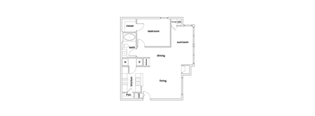 Iris with a sunroom 1 bedroom 1 bathroom 854 square feet  at Lincoln at Wolfchase, Tennessee