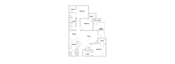 Magnolia Floor plan 3 bedroom 2 bathroom 1250 square feet at Lincoln at Wolfchase, Cordova, 38016 