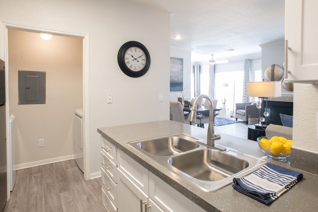 Model kitchen island at Lincoln at Wolfchase, Cordova TN 38016