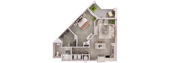 A4 Floor Plan at Livano Pflugerville, Pflugerville, Texas
