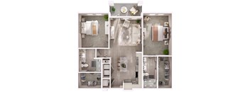 B1 Floor Plan at Livano Pflugerville, Pflugerville, TX, 78660