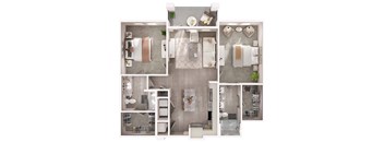 B1.2 Floor Plan at Livano Pflugerville, Pflugerville, 78660