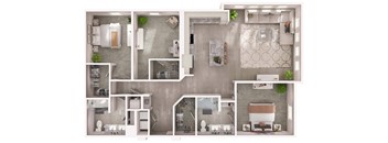 B2.1 Floor Plan at Livano Pflugerville, Pflugerville