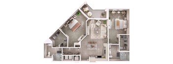 B3 Floor Plan at Livano Pflugerville, Texas