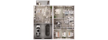 C2 (Ground Floor) Floor Plan at Livano Pflugerville, Pflugerville, 78660