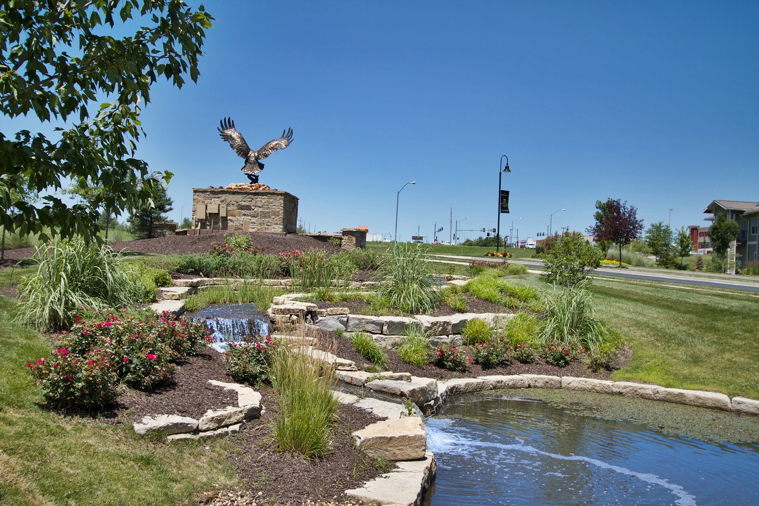 Sparking Lake Within Community at The Manor Homes of Eagle Glen, Raymore, 64083