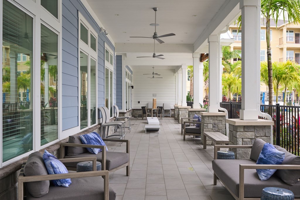 Covered Lounge at Mason Stuart, Florida