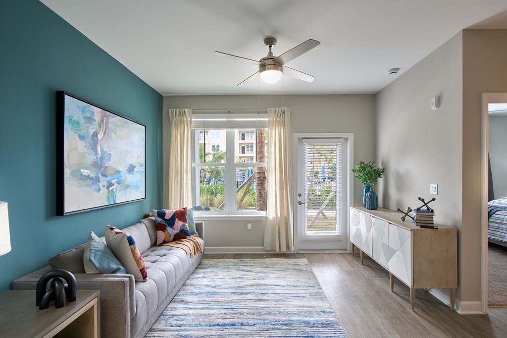 Furnished Living Area at Mason Stuart, Florida