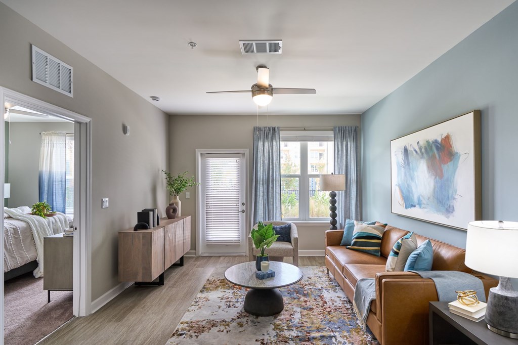 Model Living Room at Mason Stuart, Stuart, FL