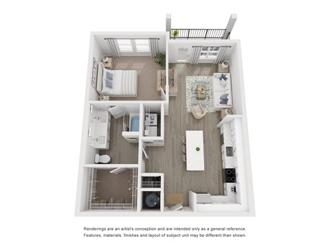 A2 Floor Plan at Mason Stuart, Stuart
