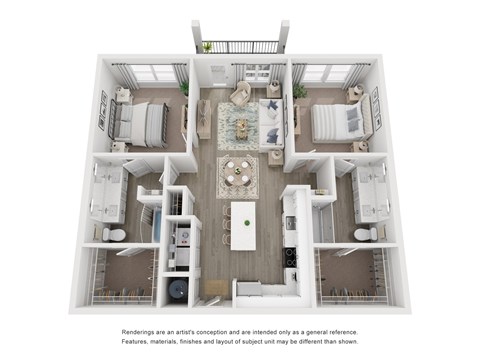 B2 Floor Plan at Mason Stuart, Stuart, Florida