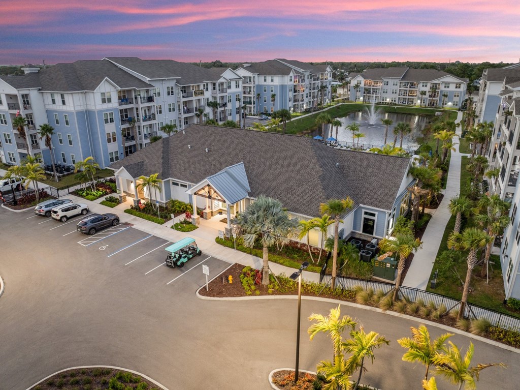 Aerial Parking Lot View at Mason Stuart, Stuart, FL